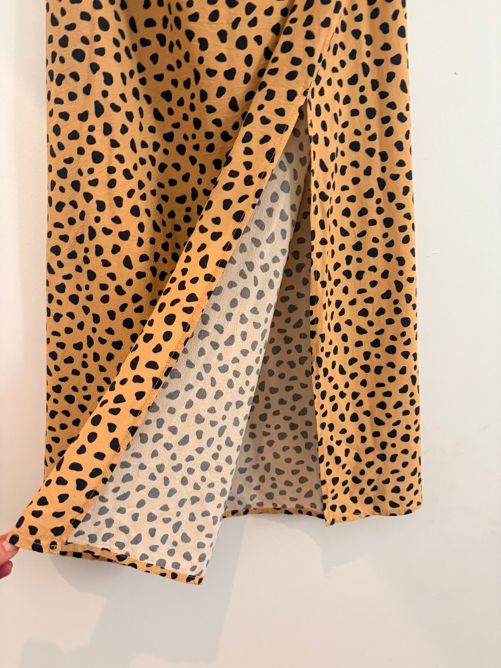 Marine Layer Ryan Midi Slip Skirt Cheetah Leopard Animal Print Size 2 EUC - Picture 4 of 7